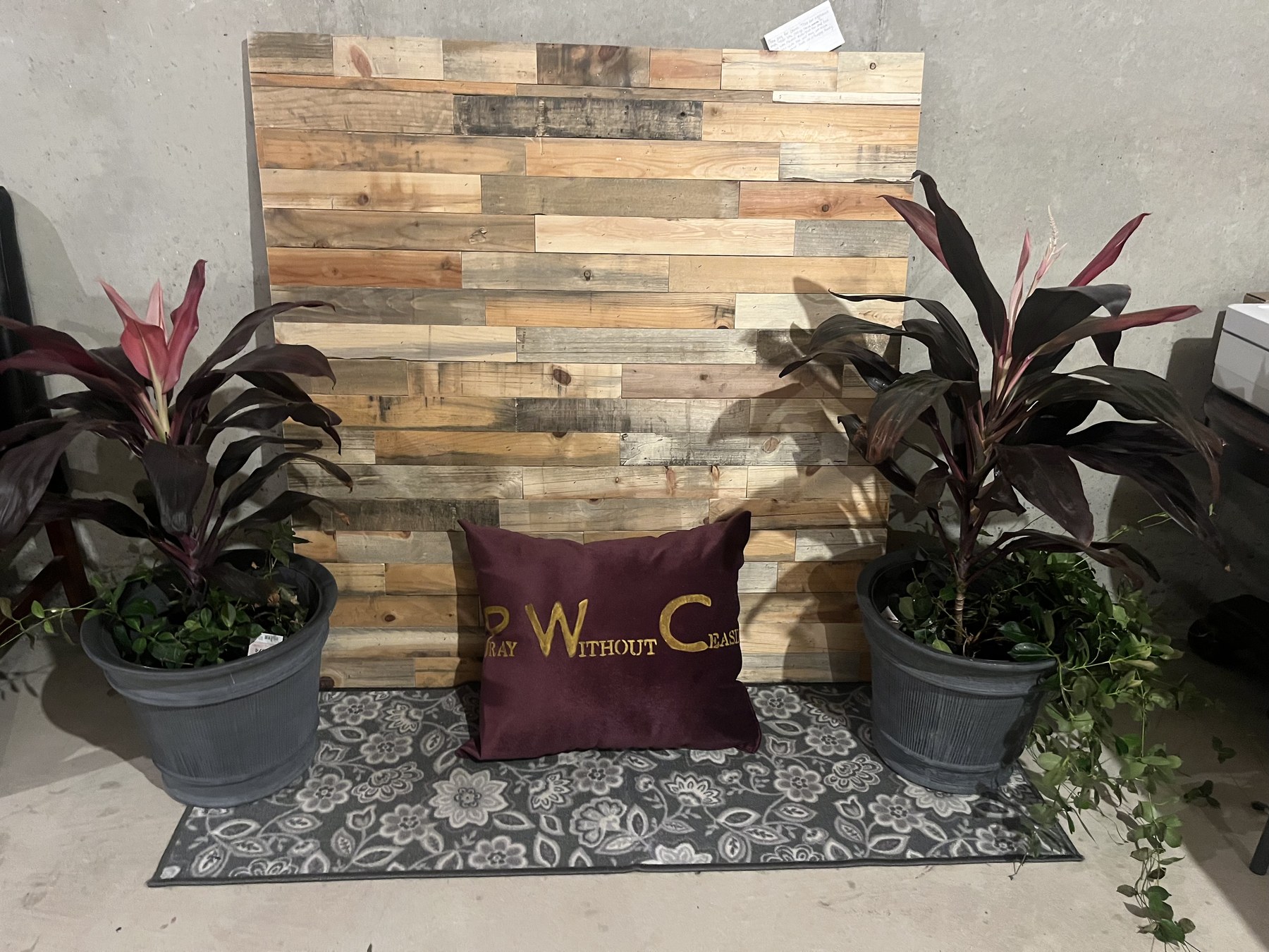 Rustic Reclaimed Timber Accent Wall Installation