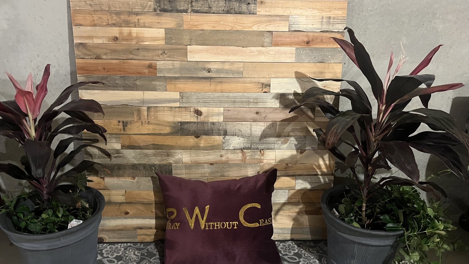 Rustic Reclaimed Timber Statement Wall & Headboard by Donel Dortch
